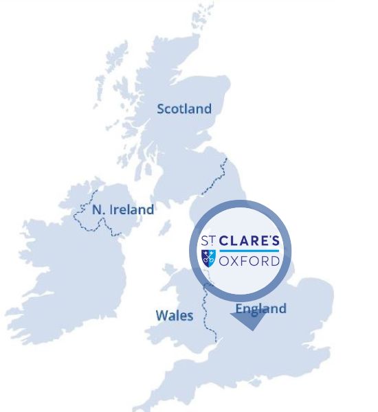 StClare's-Oxford-boarding-school-uk-map-location