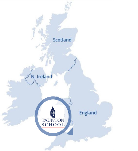 Taunton-boarding-school-UK-map-location