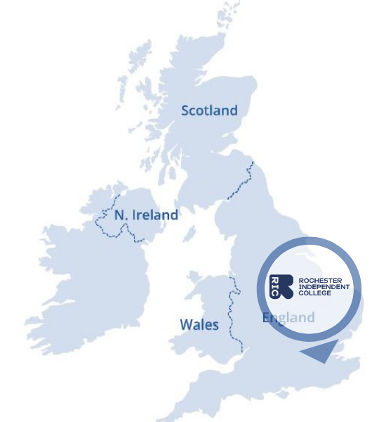 rochester-independent-college-UK-boarding-school-map-location